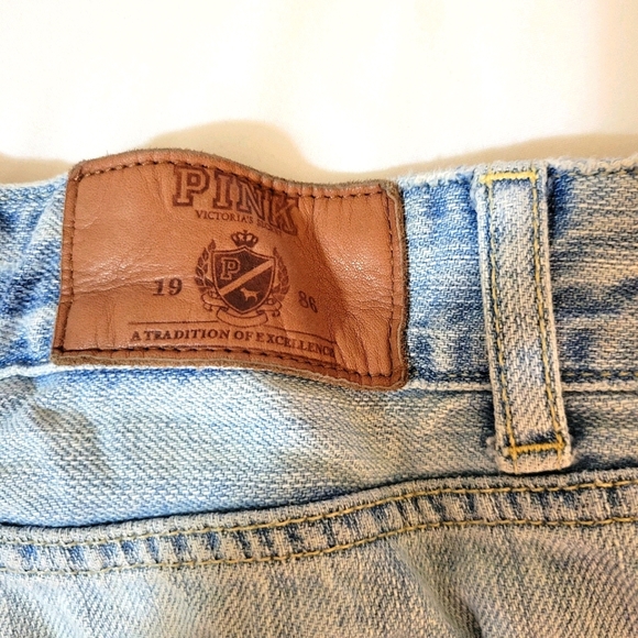 Victoria's Secret PINK Distressed Jean Shorts - Picture 8 of 14